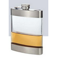 6 Oz. Clear Stainless Steel Pocket Flask